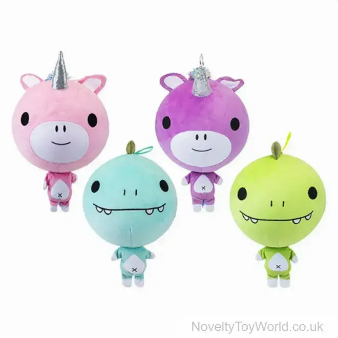 Large Inflatable Dino & Unicorn Soft Plush Toys - 60cm | Wholesale Plush Toys UK