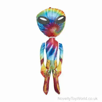 Large Inflatable Funky Tie-Dye Toy Alien (90cm)