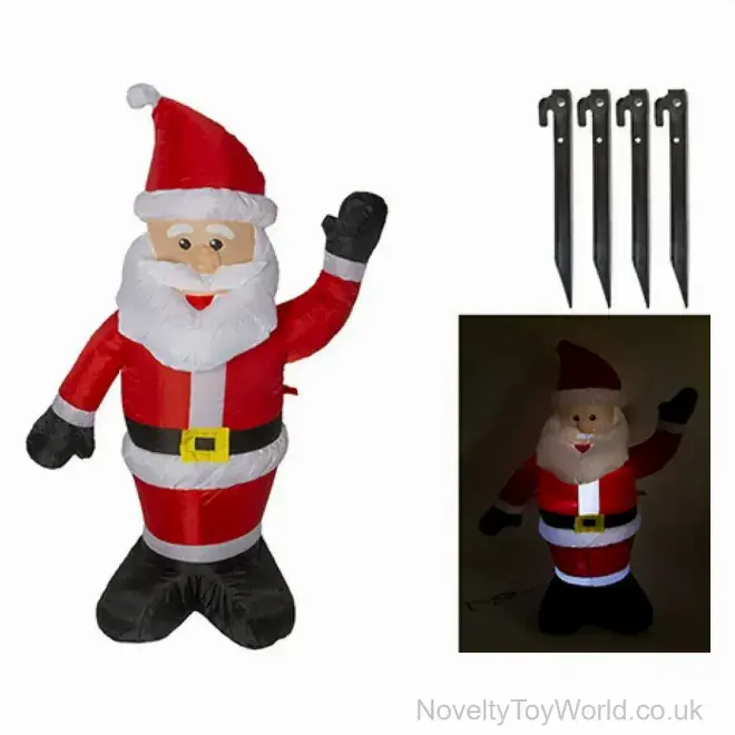Large Inflatable Santa Decoration - 1.2m | Wholesale Inflatable Xmas Decorations UK