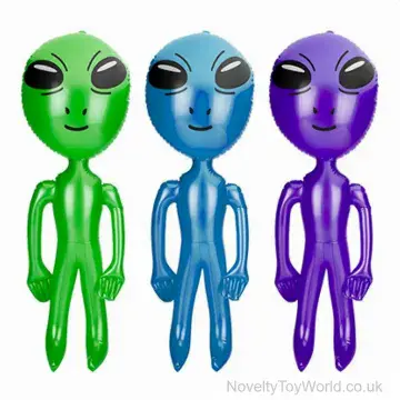 Large Inflatable Toy Alien - 3 Assorted (90cm)