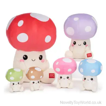 Large Japanese Kawaii Mushroom Plushie With Cute Eyes (32cm)