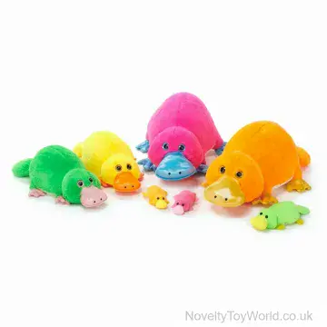 Large Neon Colour Platypus Soft Toy (58cm)