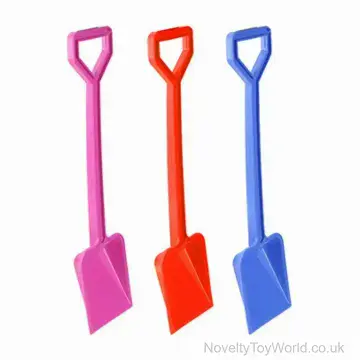 Large Plastic Beach Spades Assorted Colours (45cm)