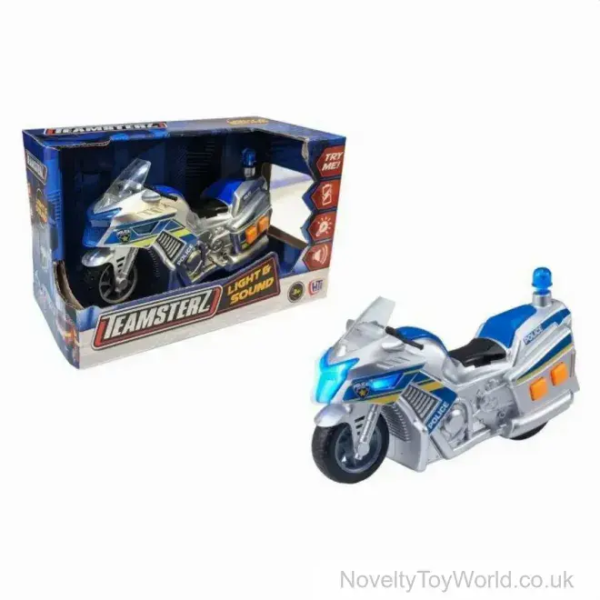 Large Police Motorbike with Lights & Sound - Teamsterz Wholesale | Wholesale Vehicles UK