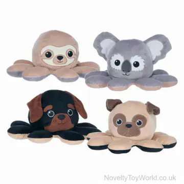 Large Reversible Octopus Animal Soft Plush Toy - Assorted (63cm)