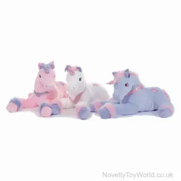 Large Sitting Unicorn Soft Toy (33cm)