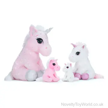 Large Sparkly Sitting Unicorn Soft Toy (33cm)