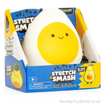 Large Squishy Egg Stress Toy - Stretch & Smash (14.5cm)