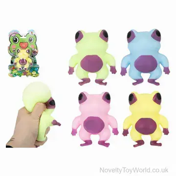 Large Stretch & Squeeze Frog in Display (10cm)