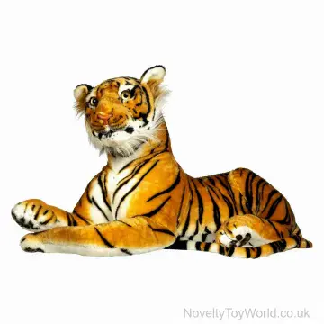 Large Tiger Soft Plush Toy - 2 Assorted (81cm)