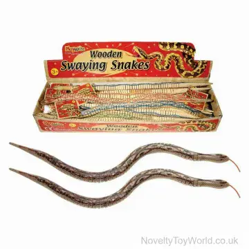 Large Wooden Bendy Snakes (50cm)