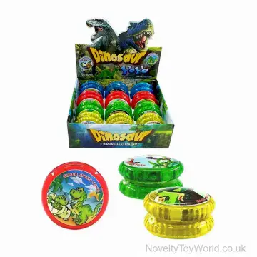 Light Up Dinosaur Yoyo - 4 Assorted (5.5cm)