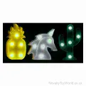 Wholesale | Light Up Mini Light Assortment - Pineapple, Unicorn, Cactus