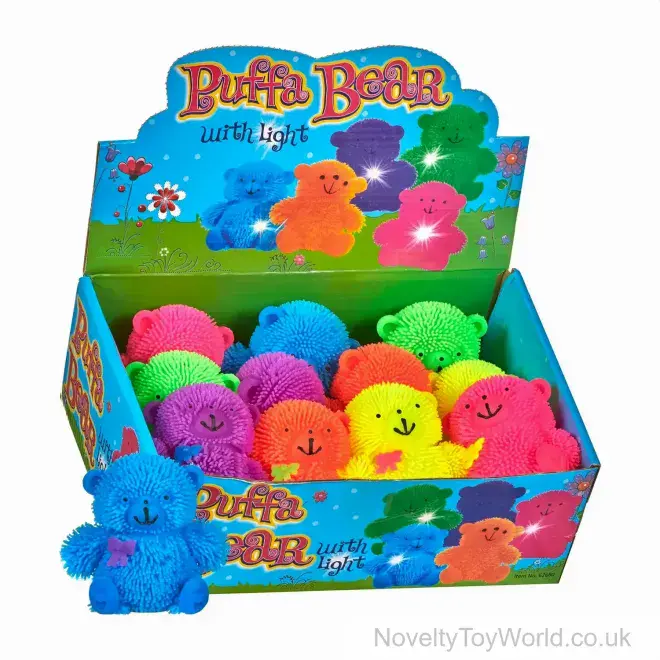 Wholesale Novelties | Light Up Novelty Puffer Bears (8cm)