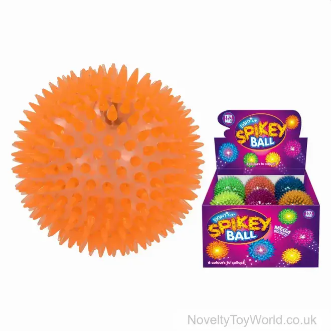 Wholesale Light Up Novelty Rubber Puffer Balls (7.5cm) | Bulk Novelties