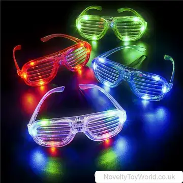 Light Up Novelty Shutter Lens Glasses