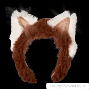 Light Up Plush Red Panda Headband