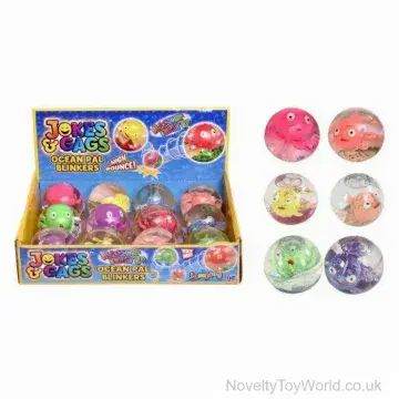 Light Up Sea Animal Bounce Ball - 6 Assorted