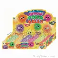 Light Up Smile Puffer Ball Keyring (6cm) | Wholesale Sensory Toys UK