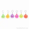 Light Up Smile Puffer Ball Keyring (6cm) | Wholesale Sensory Toys UK