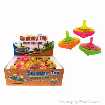 Light Up Spinning Top Novelty Toy for Kids (4.5cm)