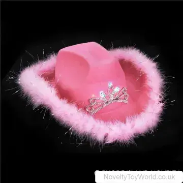 Light Up Tiara Feather Cowgirl Hat