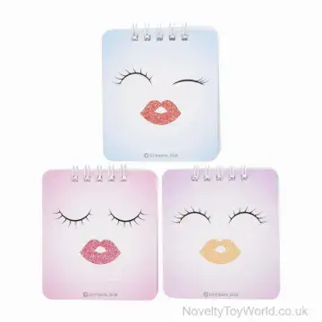 Lips & Lashes Girl's Notebook (9.5cm)