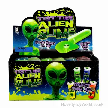 Liquid Alien Slime in Tube with Hidden Alien Figure