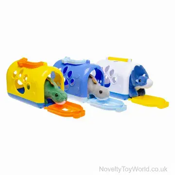 Little Pet Dinosaur Soft Toy in Cage with Handle (15cm)