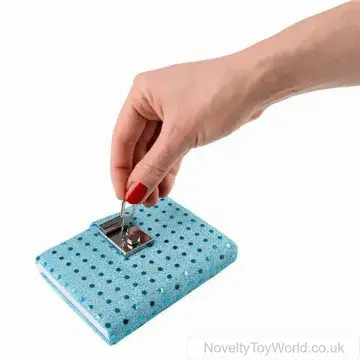 Lock & Key Sequin Diary (12cm)