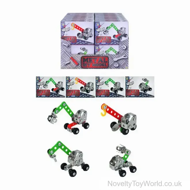 Make Your Own Metal Digger Model Set Creative Toy - 4 Assorted | Wholesale Toys