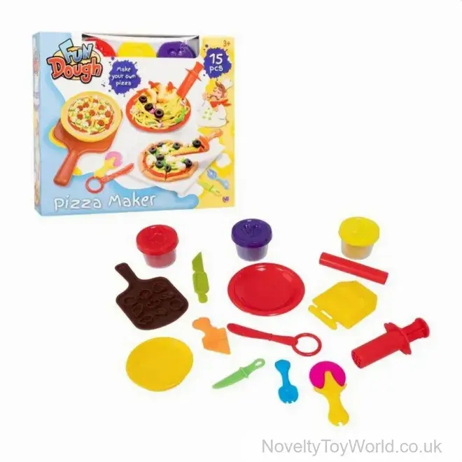 Make Your Own Pizza & Pasta 15 Piece Dough Set Bulk Buy Kid's Dough
