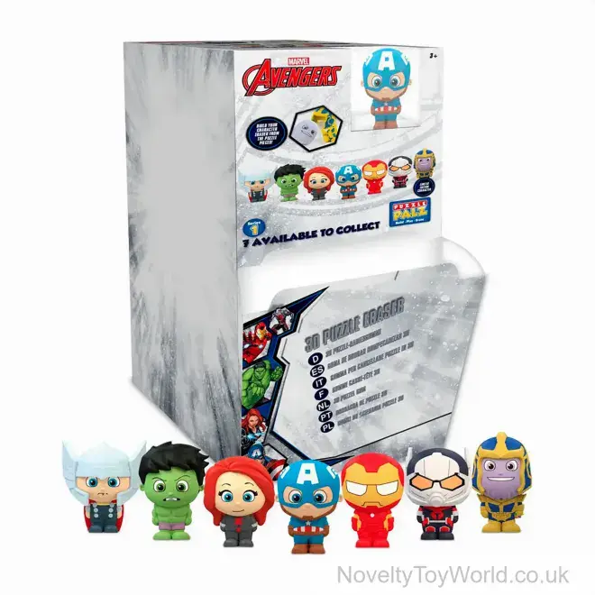 Marvel Avengers Figures 3D Puzzle Eraser Rubbers | Build Your Own