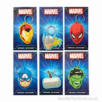 Marvel Avengers Rubber Keyrings - 6 Assorted Designs
