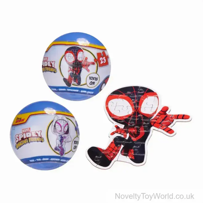 Marvel Spidey Amazing Friends Jigsaw Puzzle In Capsule (15cm) | Wholesale Licensed Toys