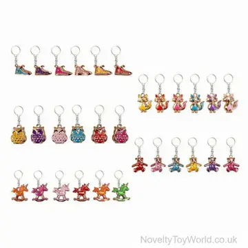 Metal Characters Low Cost Keyring (4cm)