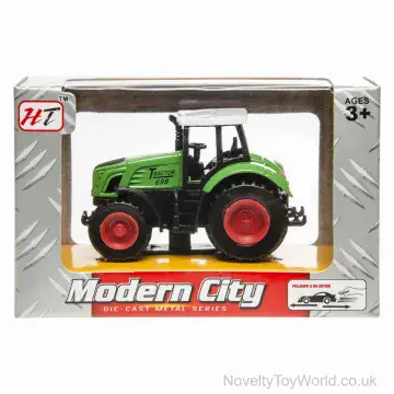 Metal Die Cast Toy Tractor - Assorted Colours (12cm)