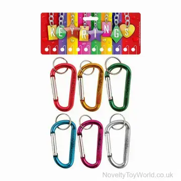 Metal Novelty Carabiner Clip Keyring (8cm)
