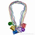 Metallic Beer Mug Necklace (84cm) | Wholesale Fancy Dress Necklaces UK