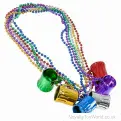 Metallic Beer Mug Necklace (84cm) | Wholesale Fancy Dress Necklaces UK