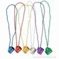 Metallic Beer Mug Necklace (84cm) | Wholesale Fancy Dress Necklaces UK