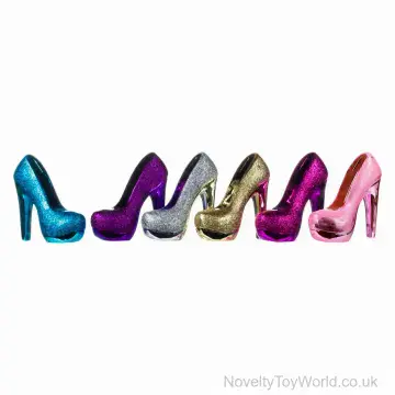 Metallic Glitter High Heel Shoe Money Box - 6 Assorted Colours