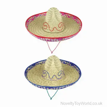 Mexican Sombrero Fancy Dress Hat 2 Assorted - Adult