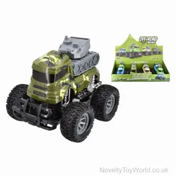Military Monster Trucks - 4 Assorted