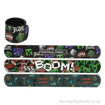 Minecraft Slap Bands For Party Bags (21.5cm)