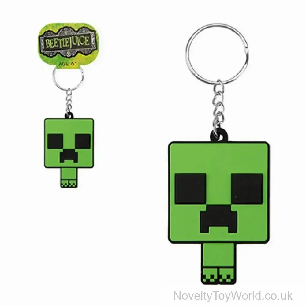 Minecraft Collectable Key Rings Minecraft Soft PVC 2D Licensed Keyring - 6 Assorted (6cm) | Wholesale
