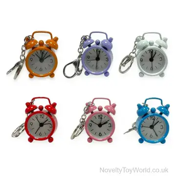 Mini Alarm Clock Toy Bag Clip (6cm)