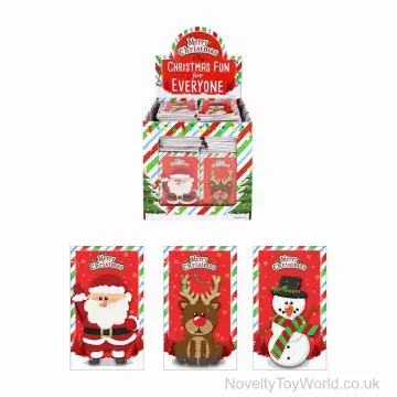 Mini Christmas Notepad - 3 Assorted (9.3cm x 5.5cm)