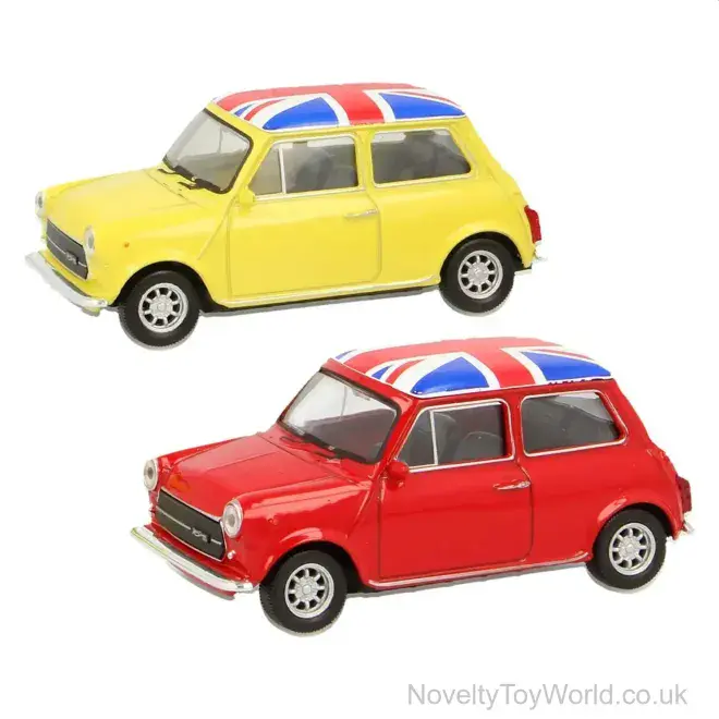 Mini Cooper Toy Car With Union Jack (13cm) | Wholesale Classic Toys UK