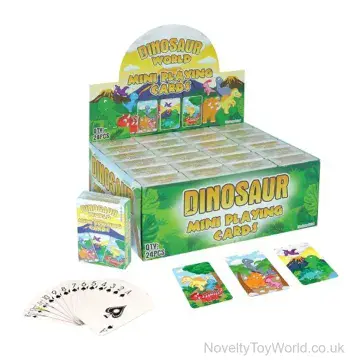 Mini Dinosaur Playing Cards For Kids (6cm x 4cm)
